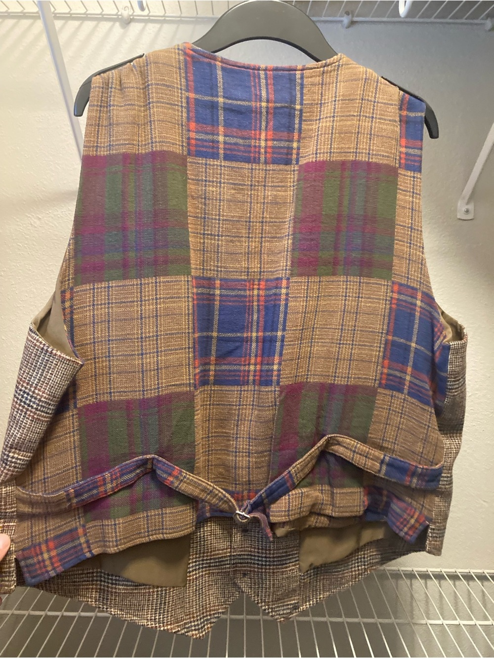 NWT Houston White Brown Glen-Plaid Three-Piece Suit: Jacket, Vest, Pants (XL*) - Picture 5 of 8